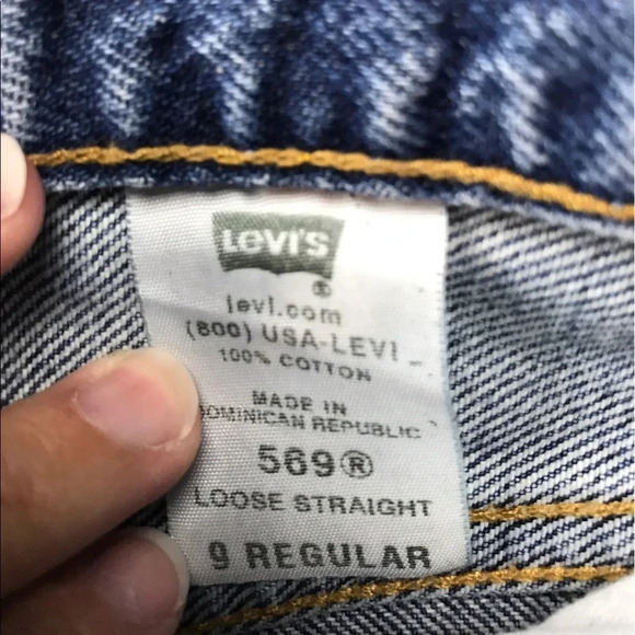 Levi's 569 Size 9 Boys Jeans Loose Straight Denim - Picture 5 of 5